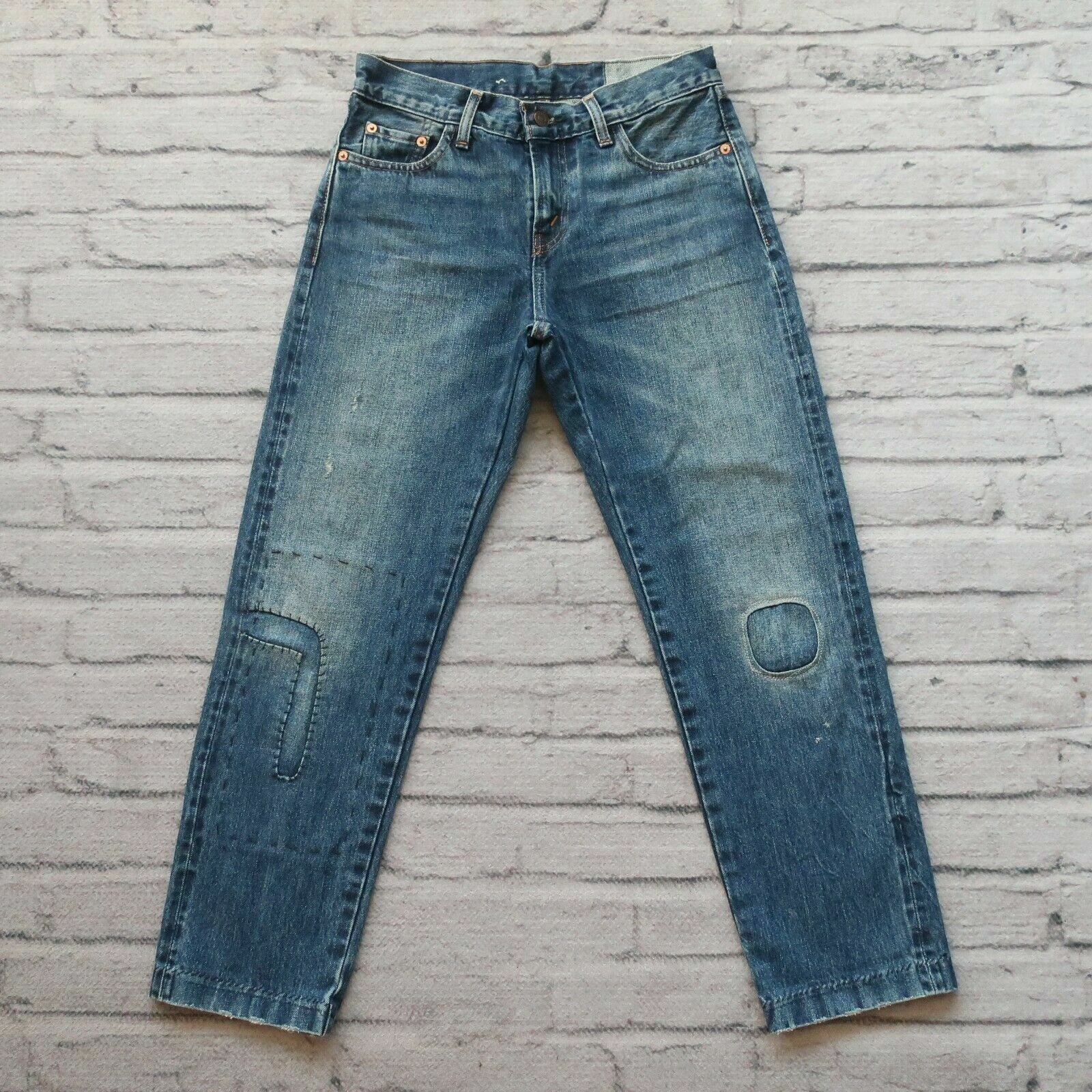 SAMPLE LEVIS LVC 505-0217 BIG E SELVEDGE DENIM MEN BLUE JEANS SZ32X32 JAPAN  RARE