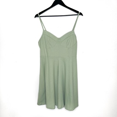 Lulu's Dress On the Occasion Sage Green Ribbed Bustier Skater Dress Size XL | eBay Lulu's Dress On the Occasion Sage Green Ribbed Bustier Skater Dress Size XL | eBay