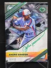 2025 Diamond Icons Andre Dawson  WPA-AD Poly Green  Auto 3/10 HOF