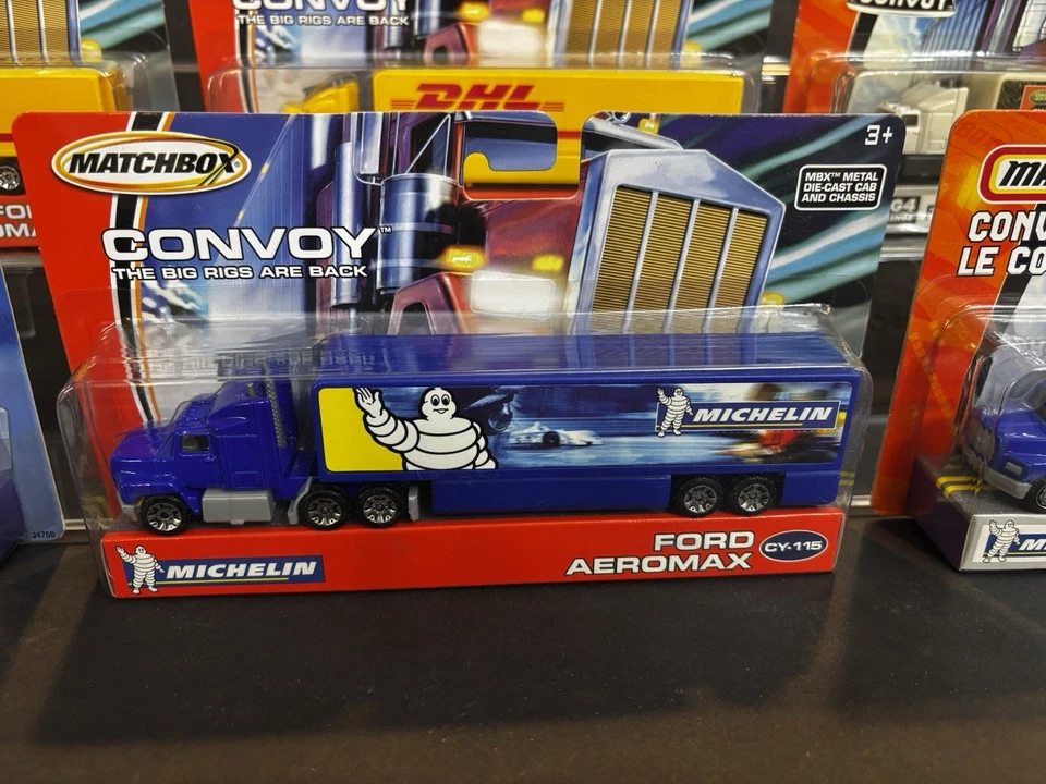 Matchbox Lot Of 8 Big Rig TRUCKS, DHL Mcdonalds RARE Michelin Convoy Le Convoi! - Image 3 of 4