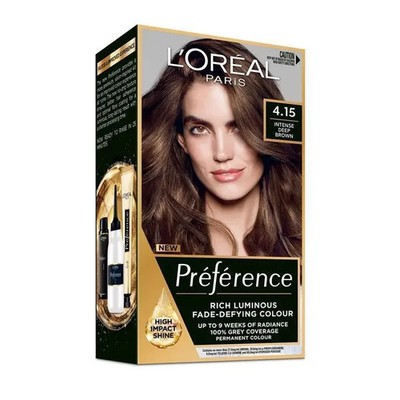 L'Oreal Paris Preference Caracas 4.15 Intense Deep Brown Glossy Hair Color Dye