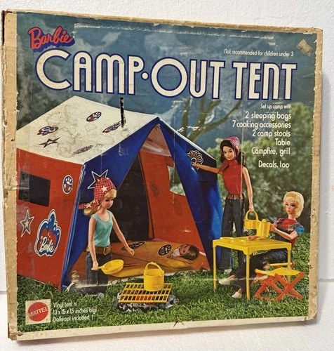 Vintage 1972 Barbie Camp Out Tent Set #4288 w/ Original Box