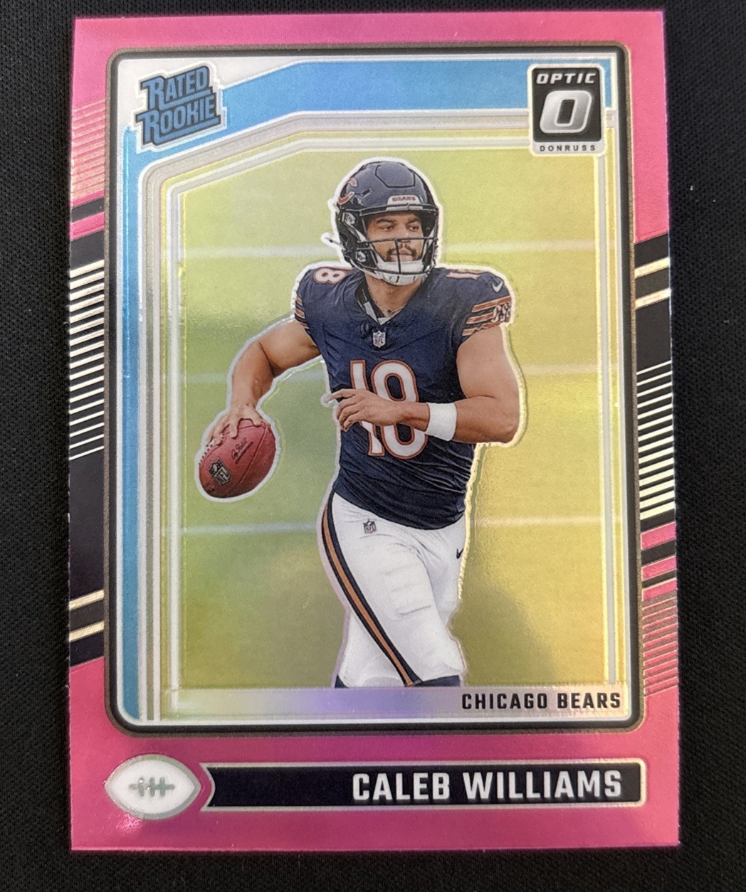 2024 Panini Donruss Optic - Rated Rookie Caleb Williams #201 Pink Prizm (RC)