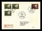 Dr Jim Stamps Sweden Fdc 1963 Nobel Prize Winners Of 1903 2V Set Registered