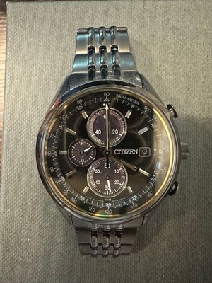 稼働　CITIZEN　ECO-DRIVE　エコドライブ　B612　クロノグラフ Citizen Eco-Drive 100th Anniversary Chronograph B612 Caliber for