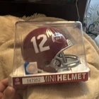 Mark Ingram Signed Riddell Mini Helmet Alabama Crimson Tide BAS COA