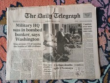Daily Telegraph 14th Feb 1991 original old newspaper valentines birthday