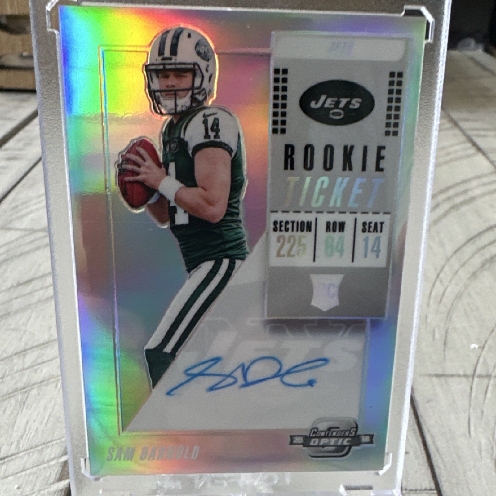 2018 Panini Contenders Optic-Rookie Ticket RPS Autograph Sam Darnold #103(Au-Rc)