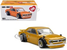 NISSAN SKYLINE 2000GT-R KPGC10 RHD YELLOW KAIDO HOUSE 1/64 BY MINI GT KHMG228