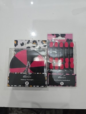 10 x MioMare Lidschatten Applikatoren und Make-up Schwamm 2er Pack