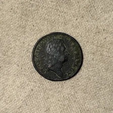 1723 Hibernia Half Penny Very Nice Original Fine+ Details CHRC