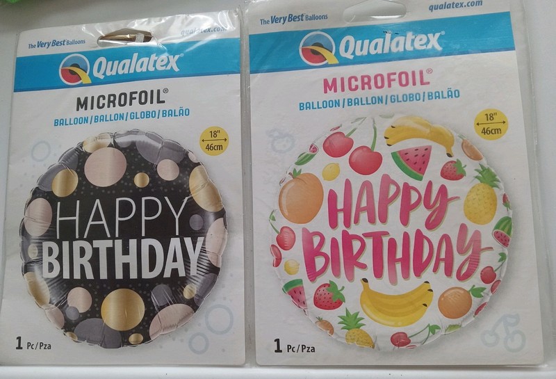 New  Happy Birthday  Balloons-Two pack Factory Sealed.