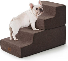 Dog Stairs for High Bed, Dog Steps for Bed Couch Sofa, 35D Foam Extra Wide Pet S