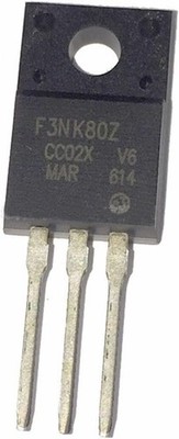 F3NK80Z ( STF3NK80Z ) Mosfet Transistor TO-220FP - 2 Stück!!