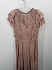 Pre-Owned Ulla Johnson Pink Size 6 Maxi Short Sleeve Dress