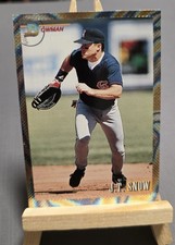 Bowman 1993 J.T. Snow #340 Rookie California Angels MLB Baseball Card. rookie card picture