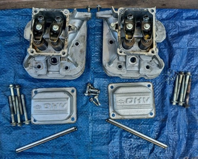 #ad OEM Briggs And Stratton V twin 16 26HP Cylinder Heads $75.00