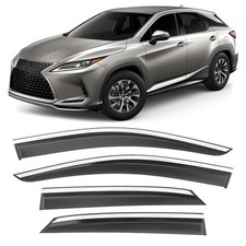 Shatterproof Taped-On Window Deflectors for Lexus RX350 RX450h 2016-2022 with...