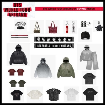 BTS WORLD TOUR 'ARIRANG' IN GOYANG Official Merch MD 2026 | eBay