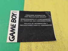 Game Boy Consumer Information And Precautions Booklet Fold Out DMG-USA-7