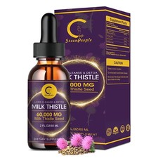 Milk Thistle Extract Drops 1000mg - Silymarin for Liver Detox, Cleanse  Repair