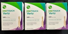 OneTouch Verio Blood Glucose Test Strips, 300Ct. Exp 03/31/2027