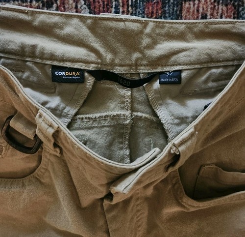 1620 Pantalone Uomo 32 Cachi Leggero Nyco Utility Pre Restrinto - Foto 3 di 8