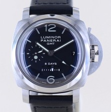 Panerai Uhr Luminor 1950 GMT 8-Days 44mm Date Pam233 B+P Full-Set