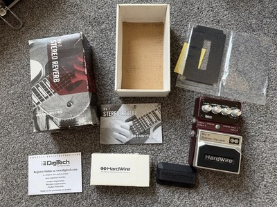 SELTEN VERPACKT Digitech HardWire RV-7 STEREO REVERB Effekte FX Pedal E-Gitarre