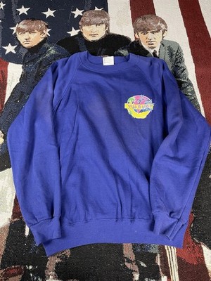 Vtg  Vuarnet France Crew Neck Purple Sweatshirt 80 s Tagged Large