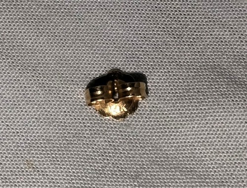 Single 14k Gold Mother Of Pearl Pierced Earring B.A. Ballou - Picture 4 of 4