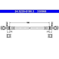 Bremsschlauch Ate 24.5239-0190.3 FüR CitroëN Peugeot C3 Picasso 208 I 207 Cc