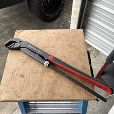 SNAP ON TOOLS Red/Black HD Adjustable PWZ2 SoftGrip Pliers 17" Wrench EXC *72*