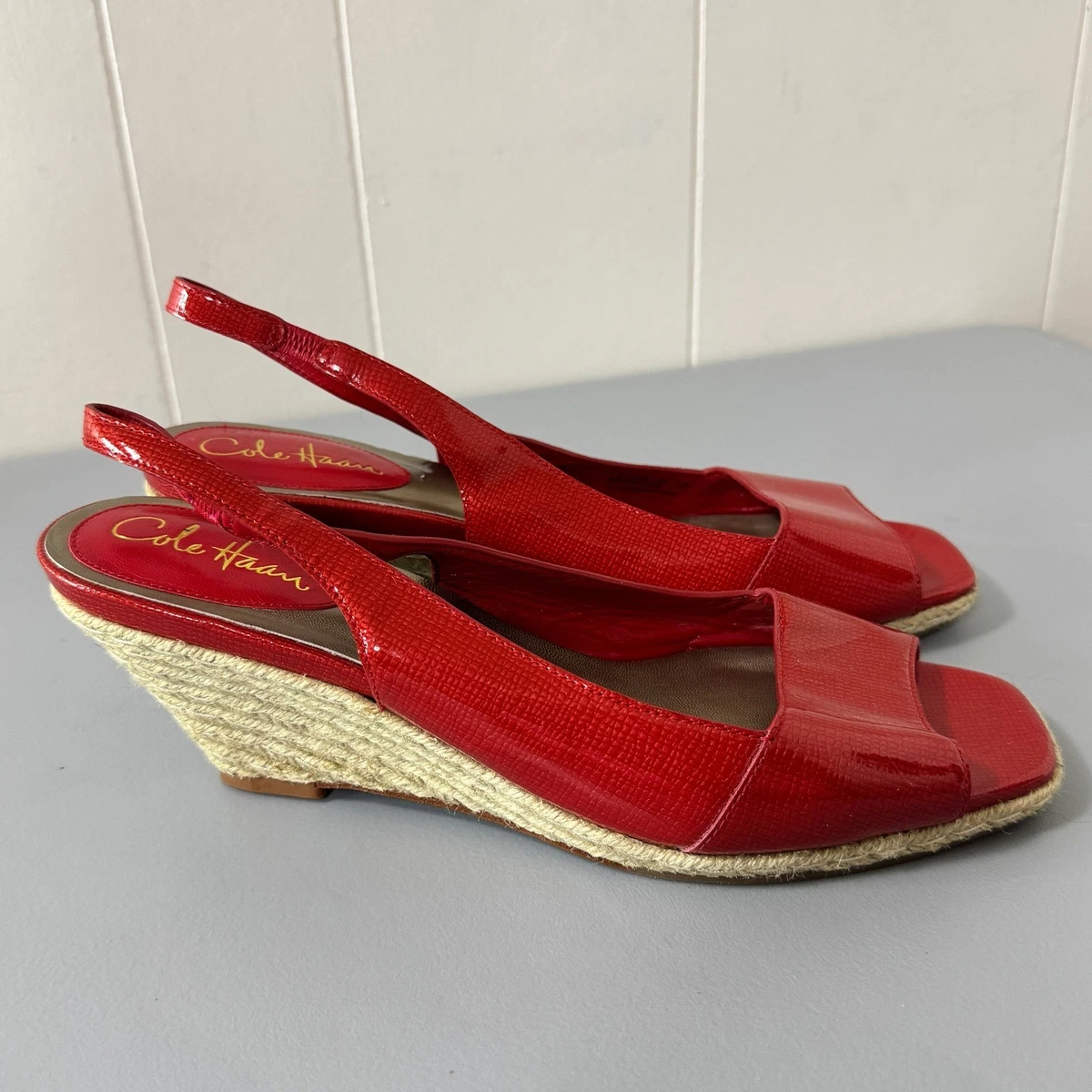Sandalias De Cuña Cole Haan Cloudfeel Para Mujer, Correa De Tobillo Y Hebilla - Verde Talla 42 EU