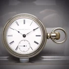 Antique Pocket Watch Nat'l Elgin 82 G.M. Wheeler 15J 18S Silveroid c1885