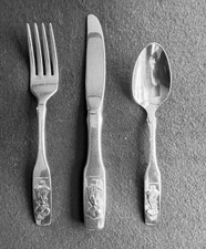 3Pc Oneida American Greetings Holly Hobbie Toddler Feeding Set Fork,Knife,Spoon