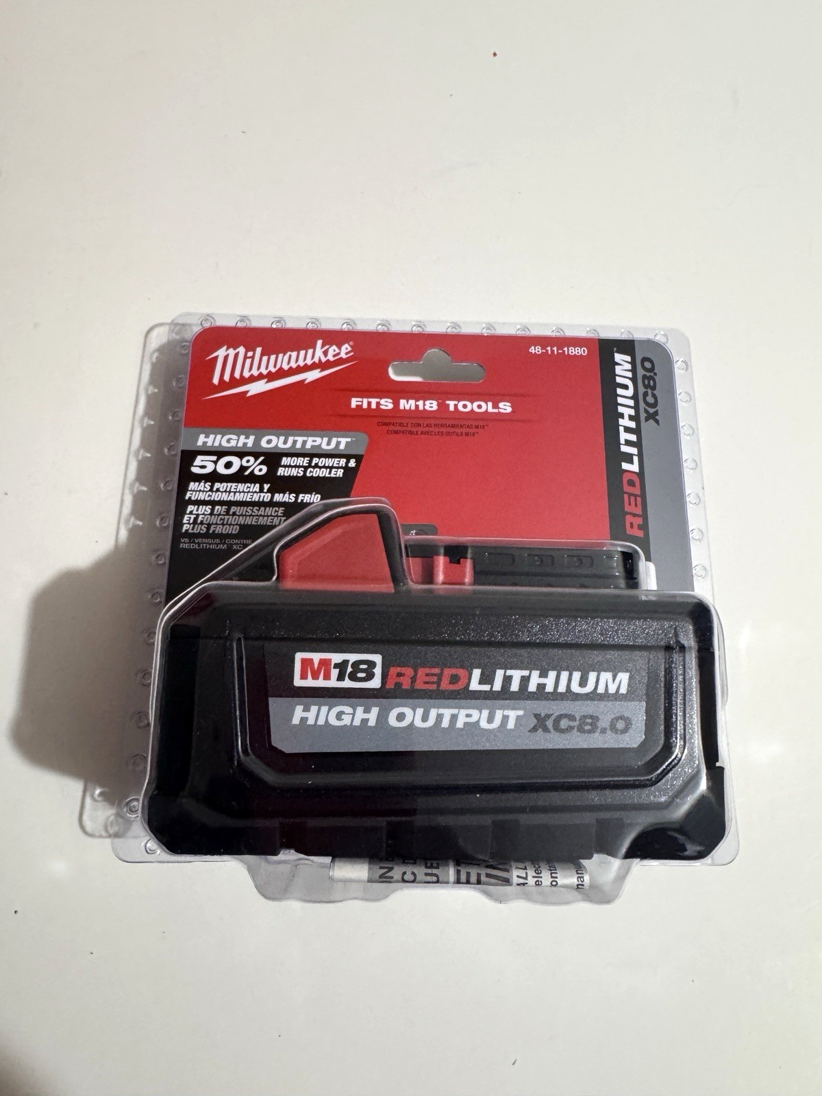 Milwaukee 2967-20 M18 FUEL 18V 1/2 in High Torque Impact Wrench with Friction Ring - Red