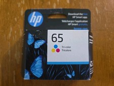 HP 65 Tri-Color Ink Cartridge N9K01AN DeskJet 2622 2652 3722 3752 Original NEW