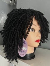 Afro Kinky Dreadlock Perücke Block #1B Neu M...
