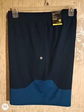 Men's XERSION Blue Training Shorts 4 Way Stretch Quick-Dri No Show Drawstring 