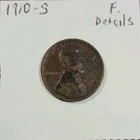 1910-S Lincoln Wheat Cent San Francisco Mint Fine- Details - Corrosion