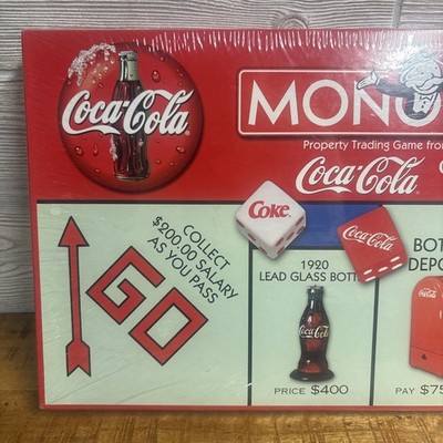 Coca-Cola Monopoly Collectors Edition Board Game Vintage 1999 Coke