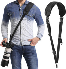 Rapid Camera Neck Strap with Quick Release and Safety Tether, Adjustable Shou...
