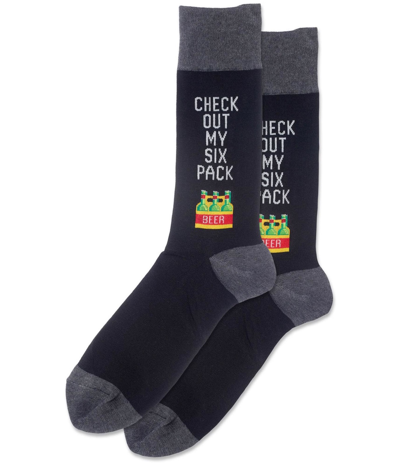 Мужчины из Хот Сокс, Посмотрите на Мои носки среднего веса из шести упаковок, Разноцветные, 10-12