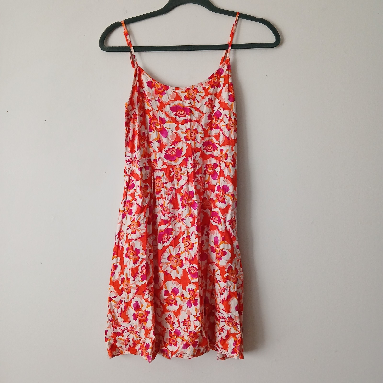 GAP Sundress Bold Floral Spaghetti Strap Size 2 Mini Dress Summer Festival Beach-image