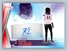 2022 SAGE Khari Coleman Sneak Peek Autographs Red Auto #SPA-KC