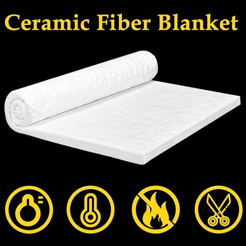 60" x24" x1" Thick Ceramic Fiber Blanket Fireproof Insulation Baffle Rated to... - Picture 5 of 8