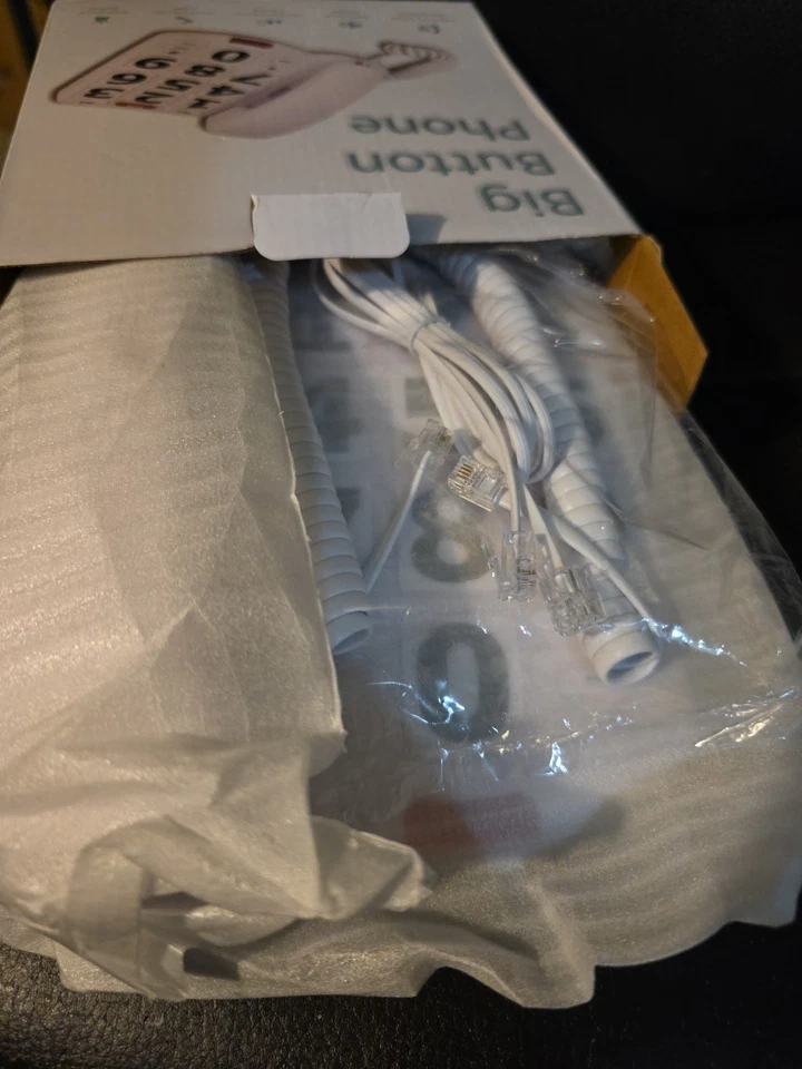 Teléfono con cable de botón grande con timbre extra fuerte LD-265 Foto 4 de 4