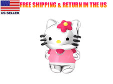 Hello Kitty Pink S925 Sterling Silver Charm For Bracelet Necklaces