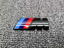 Bmw Oem Quality Matte Gloss Black Silver M Performance Replacement Emblem Badge